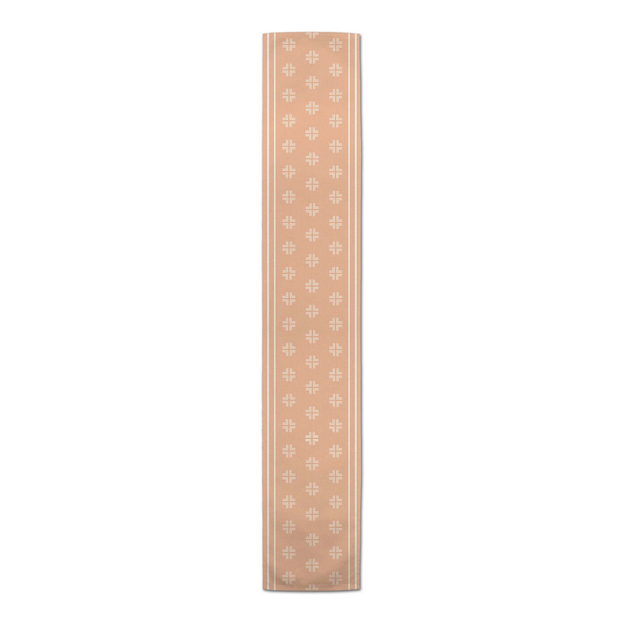 Blush Mudcloth 16" x 90" Cotton Twill Runner
